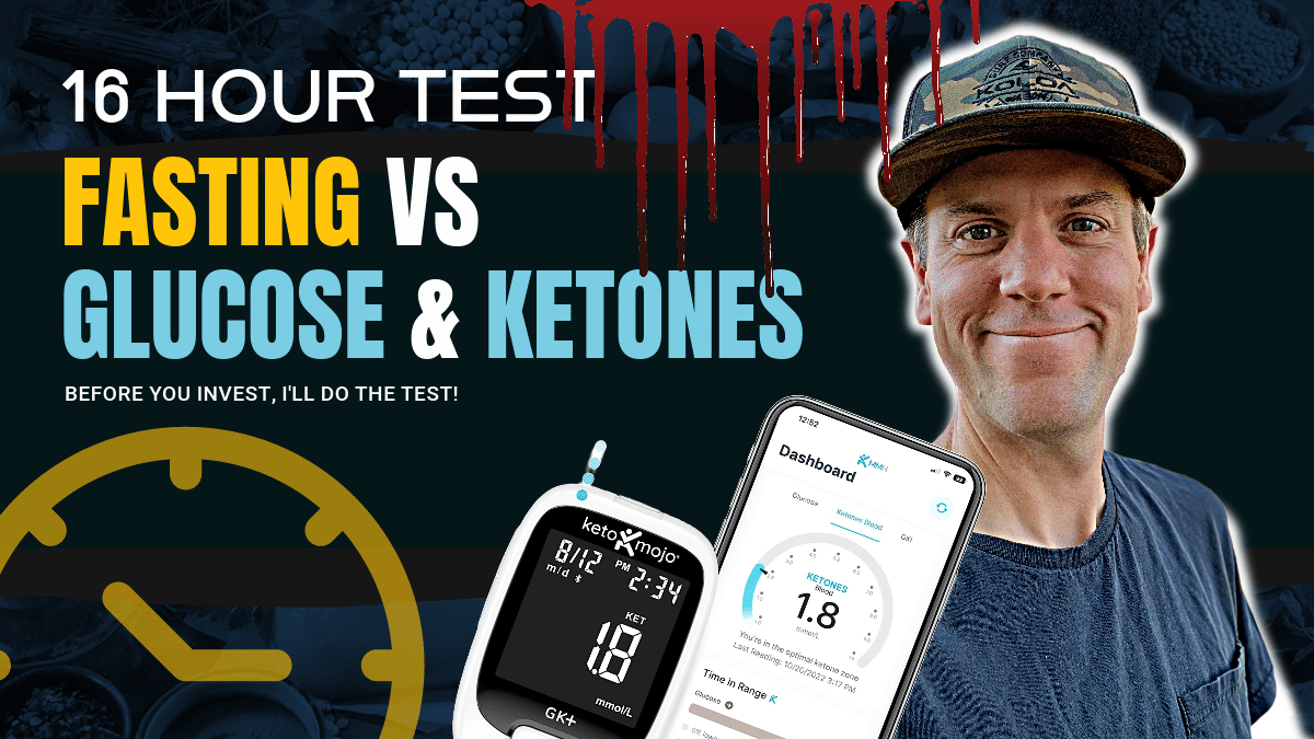 Blood Glucose & Ketones Test Results After 16 Hours of Fasting w/ KETO-MOJO | Ep. 352