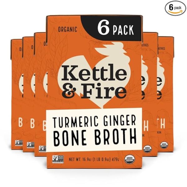 Kettle and Fire Turmeric Ginger Chicken Bone Broth