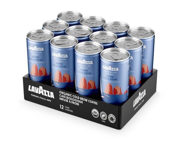 Lavazza Organic Nitro Cold Brew Coffee, 100% Arabica, USDA Certified Organic